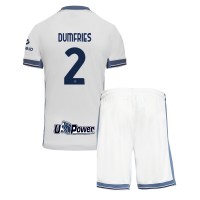 Inter Milan Denzel Dumfries #2 Replica Away Minikit 2024-25 Short Sleeve (+ pants)